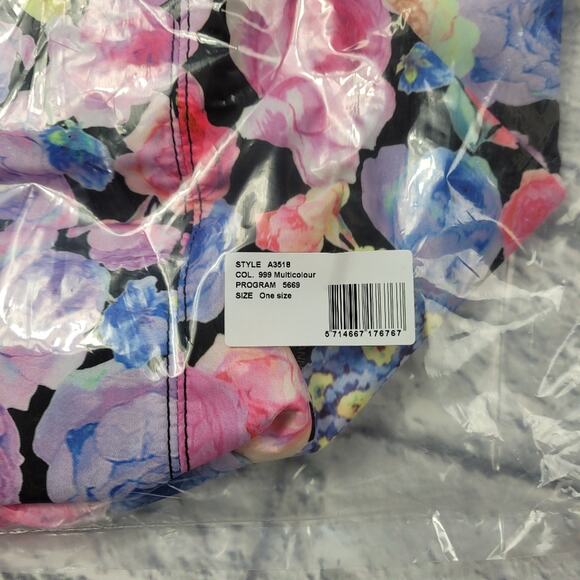 NWT Ganni Recycled Polyester Floral Drawstring Tote - Picture 14 of 16